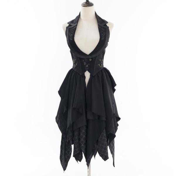 新品タグ付き⭐︎ozz on ベストスカート 薔薇シリーズ　黒 新品タグ付き⭐︎ozz on ベストスカート 薔薇シリーズ 黒 ALYS』×OZZ