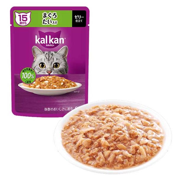 KP149カルカン15歳から まぐろたい入り ゼリー仕立て 60g｜総合栄養食