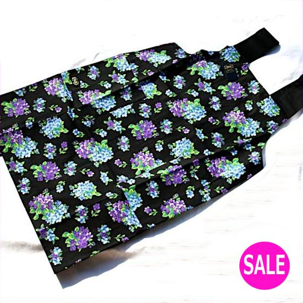 【新品タグ付き】FEILER　フェイラー　花柄刺繍エプロン ブラック 新品タグ付き】FEILER フェイラー 花柄刺繍エプロン ブラック