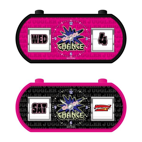 人気スロット ジャグラーグッズからカレンダー、アラーム機能付き置き時計パタパタクロックの登場！ボタンを押すと日にちと曜日がパタパタ変わるよ！※【日付】・【曜日】ともに“手動”で更新してください。　自動更新ではありませんのでご注意下さい。■数...