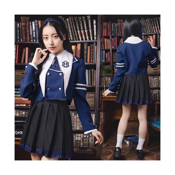 グリモアガーブ サファイア /魔法学校 生徒 制服 コスプレ 英国風制服