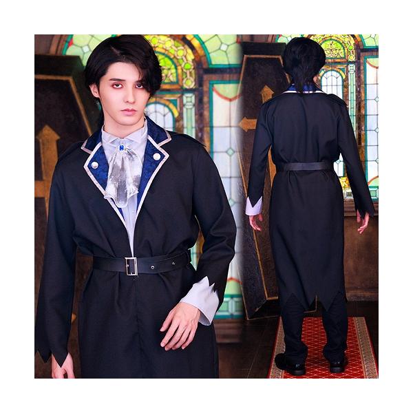 ネオゾンビ ミッドナイトヴァンパイア /ゾンビ コスプレ 吸血鬼 バンパイア 衣装 ホラー なりきり 大人用 男性用 メンズ ハロウィン イベント (909439)