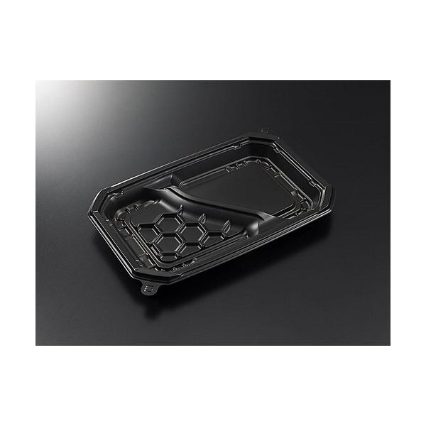 “送料無料/直送” 弁当容器 CTロックス24-16 2S BK 身 (長辺235 短辺155 深さ24 材質CT(電子レンジ対応)) 900枚