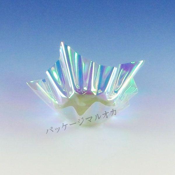 ガラスの器　オーロラ 加工 旬彩の器 オーロラ M33-475 小 20枚 : パッケージ マルオカ