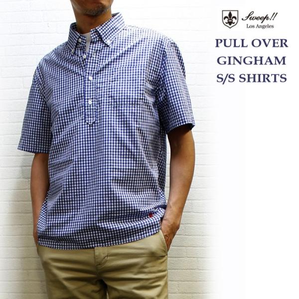 Sweep スウィープ プルオーバーギンガムチェックボタンダウン半袖シャツ メンズかぶりシャツ Buyee Servicio De Proxy Japones Buyee Compra En Japon