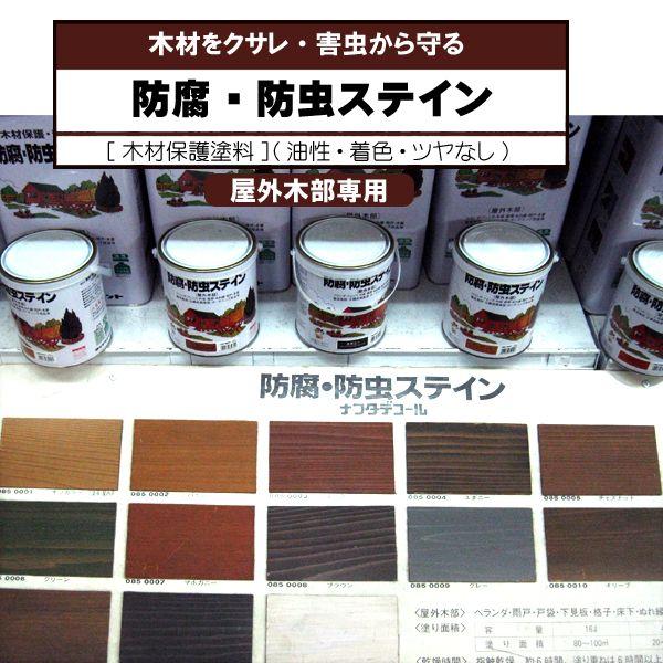 防腐・防虫ステイン 木材保護塗料 0.7L ナフタデコール ロックペイント