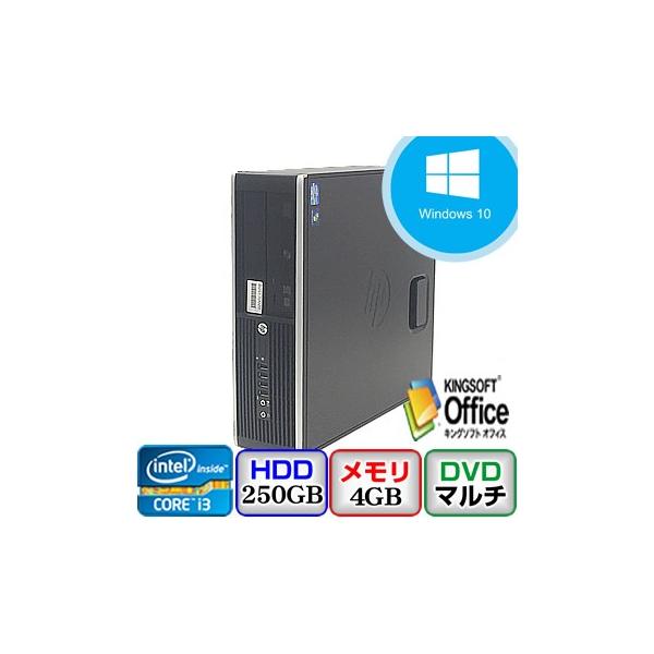 中古デスクトップパソコンhp 希望者のみラッピング無料 Hp Compaq 60 Pro Sff Le2pa Abj Windows 10 4gb 送料無料 B0517d040 250gb 3 1ghz 64bit I3 Dvdマルチ Core