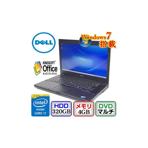 中古ノートパソコンdell Latitude E6510 Pp30la Windows7 Professional 64bit Core Dvdマルチ 4gb 入手困難 2 67ghz 15 6インチ 3gb I7 B1221n019 送料無料