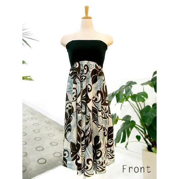 ★ワヒネトア★フラダンス オヘ柄ベアトップドレス ☆ワヒネトア☆フラダンス オヘ柄ベアトップドレス フラ用衣装の