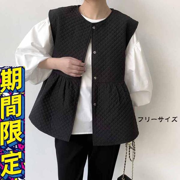 オーバーサイズレディース ジレ ノースリーブ ショート丈 オーバーサイズレディース ジレ ノースリーブ ショート丈