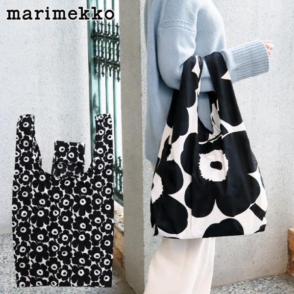 新品未使用限定marimekko チャリティー　ウニッコ　エコバッグ　袋付き marimekko エコバッグ マリメッコ Unikko ウニッコ スマートバッグ
