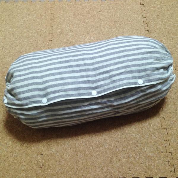 リバーシブル収納カバー　エルゴなど抱っこ紐用　グレーストライプ