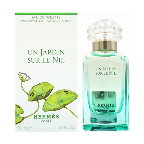 香水 エルメス ナイルの庭 50ml EDT SP 【新品】 ユニセックス香水 フレグランス　　　●みずみずしいスイレンにグリーンマンゴーなどのフレッシュフルーツが合わさった香りをベースに、透明でやわらかに香る、エルメスならではの上品な仕上...