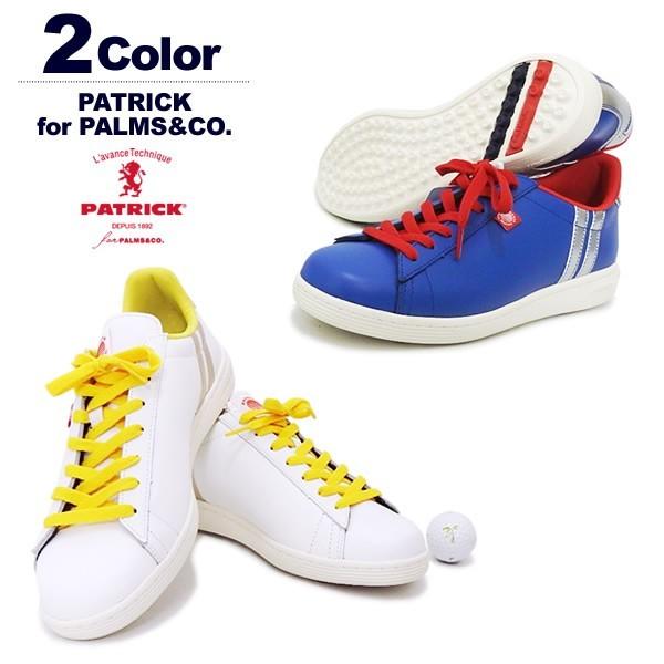 パトリック ゴルフシューズ メンズ 靴 スニーカー スパイクレス パームスアンドコー PATRICKforPALMS&CO QUEBEC-C 2018