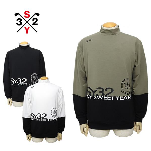 人気モデル　美品sy32golf モックネック　L size sy32golf モックネック L size SY32 BY SWEET YEARS GOLF