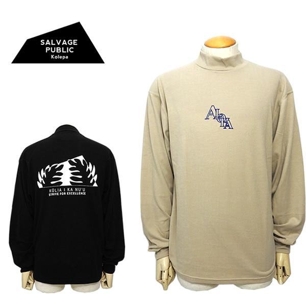 サルベージパブリックコレパ メンズ  ゴルフ モックネック 長袖 オーバーサイズ ハワイ HAWAII SALVAGEPUBLICKOLEPA SVKA3018 23a セール SALE