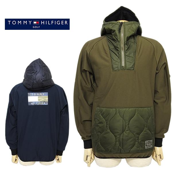 トミー ヒルフィガーゴルフ メンズ 異素材 アノラック パーカー 軽量 ストレッチ TOMMYHILFIGERGOLFTHMA368 23a SALE セール　