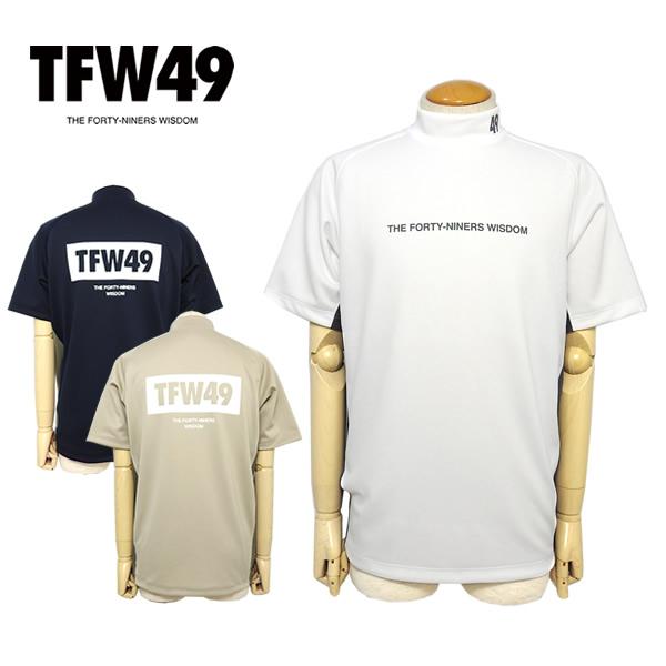 TFW49 ゴルフ メンズ カットソー モックネック 半袖 メッシュ  