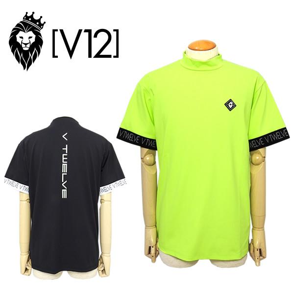 V12 2024年春夏モデル　半袖モックネック　XL V12 2024年春夏モデル 半袖モックネック XL V12 2024年春夏モデル