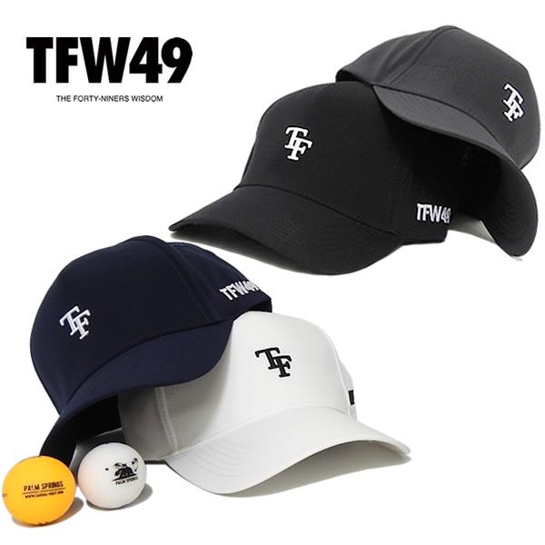 TFロゴ付き黒キャップ TFW49