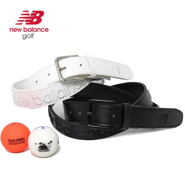 ニューバランスゴルフ メンズ ベルト フリーカット 合皮 凹凸ロゴ newbalance 0125982003 2025年