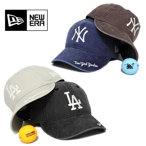 ニューエラ 帽子 キャップ メンズ レディース ゴルフ 9THIRTY MLB コットン アシッドウォッシュ加工 刺繍 ACID WASH NEWERA 26s