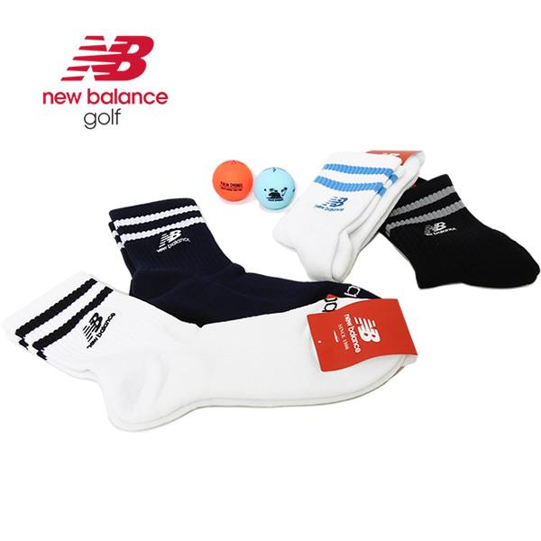 ニューバランスゴルフ メンズ 靴下 ソックス ミドル丈 抗菌防臭 足底パイル 足底サポート 日本製 newbalance 012-6986004 26a
