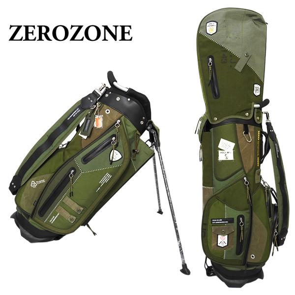 ゼロゾーン ゴルフ キャディバッグ スタンド メンズ レディース USミリタリー ナイロン ヴィンテージ 日本製 ZEROZONE ZZ26-CB02 数量限定 ラッピング不可 26a