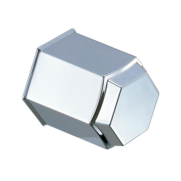 ●ナットへの固定にバネ式を採用しました。●メッキタイプで足元に輝きを与えます。●リア用。●サイズ：41mm●規格：リア●仕様：8ヶ入●材質：プラスチック(メッキ仕上げ)●自重：0.23kg※注文時ナットサイズ(六角対辺・高さ)をご確認ください。