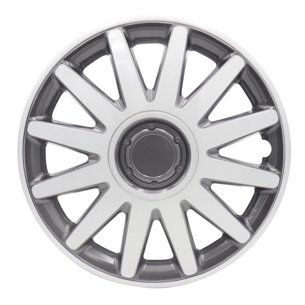 13インチ スチールホイール タイヤセット　ホイルカバー付 ホイールカバー 13インチ 4枚 1ヶ月保証付き 汎用品 (シルバー