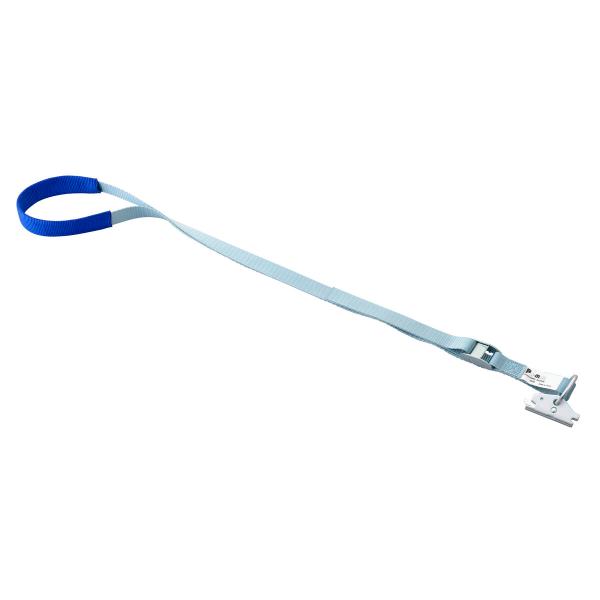 ●Eトラックレールに取り付けて、荷台への乗り降りの補助に！●ベルト長さ調整機能付き！●長さ：200〜1,000mm●使用荷重(kg)：100kg●ベルト厚み：1.5mm●材質：ベルト、スリーブ/ポリプロピレン、Eクリップリング、バックル/ス...