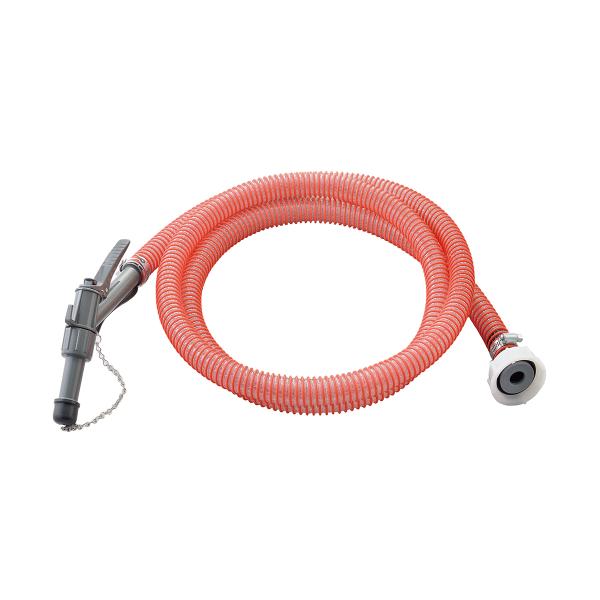 ●IBCタンクから、高低差を利用して、車両のアドブルータンクに給液できます。●内径φ25mm ホース3m。●ネジ式アタッチメント。●ガンノズル付。●コダマ・サンコー・シュッツのIBCタンクに対応。●ホース径：内径φ25、外径(コイル含む)φ...