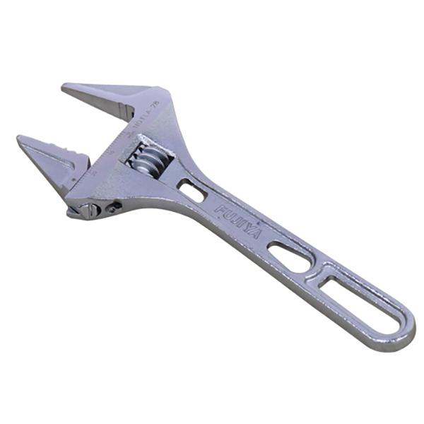 モンキーレンチ 薄型 ワイド 155mm 最大開口0〜28mm 整備 DIY 工具