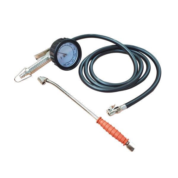 ●トラック用の手押し式と固定式、2種類のチャックが付属。●乗用車から大型トラックの後輪まで、チャックを交換するだけで、幅広く使用できます。●手押し式チャックは、新ISO規格ホイール対応。●2500mmホース仕様で安全にエアの充填が可能です。...