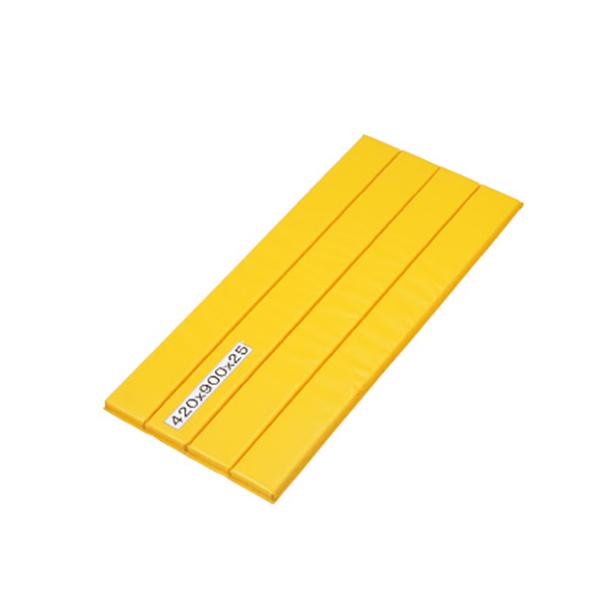 ●カバーは破れにくく丈夫です。●色あせしにくいターポリン製。●軽く、曲げても割れにくいです。●サイズ：巾420(100mm×4折)×厚み25mm●長さ：900mm●材質：カバー/ターポリン、本体/ポリエチレン●自重：0.7kg