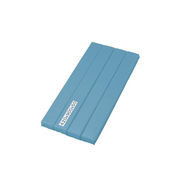 ●グレー色で汚れが目立たない。●整備用の寝板や部品置きとしても使えます。●サイズ：巾420(100mm×4折)×厚み50mm●長さ：900mm●材質：カバー/ターポリン、本体/ポリエチレン●自重：1.1kg