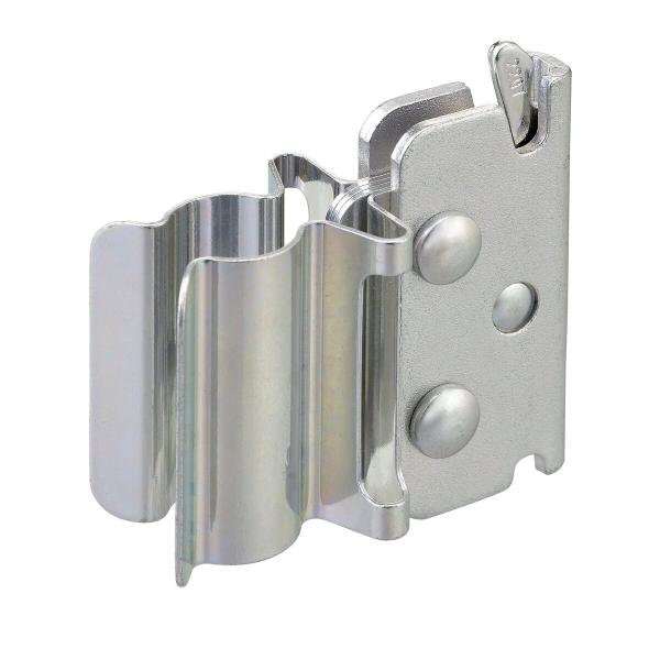 ●ラッシングレールに取付けてほうきなどの棒状を収納できます。●清掃用品やパレットローダーの起こし棒などの収納に最適です。●簡単に取り付け位置を変更できて邪魔にならない！●直径約20mm前後の丸棒製品であれば使用できます。●材質：スチール●自...