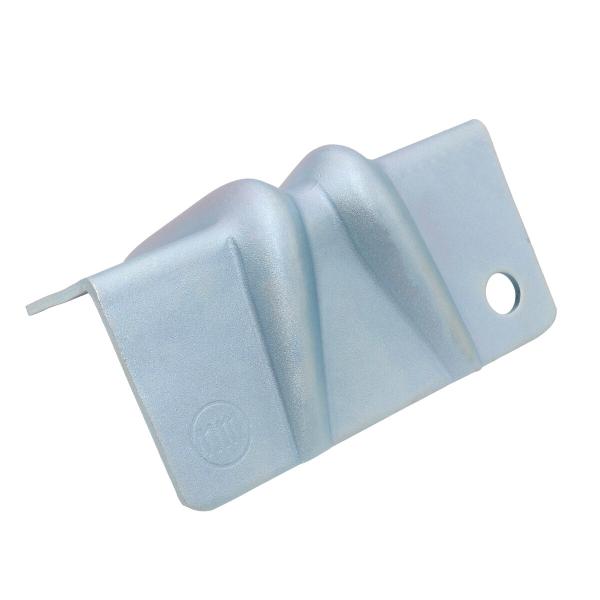 ●鋼材輸送に必須のアイテム！●強度と耐久性を兼ね備えたLコーナーで大事な荷物を安全に固定！●中心部のズレ防止で安全に考慮した角当てです。●大事な荷物をワイヤー、チェーンより守ります。●材質：スチール(メッキ)●サイズ：巾160×高さ80mm...