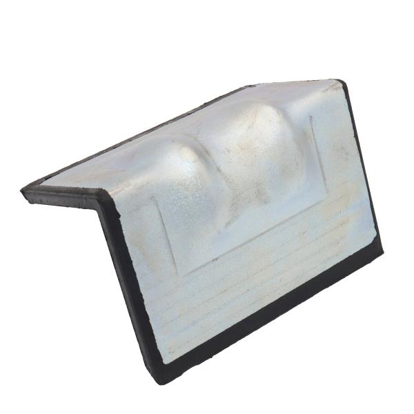 ●Lコーナーの裏面にゴムを溶着し、毛布等を使用せず、荷物を保護できます。●一辺を長くし、荷物から落ちない形状にしました。●材質：スチール(メッキ)、ゴム●サイズ：長辺/98mm、短辺/79mm、巾/151mm●厚み：スチール厚み/2.5mm...