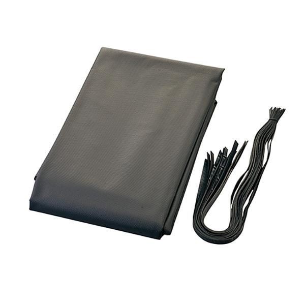 軽トラックシート 平張りタイプ 1.9×2.1m ゴムバンド10本付き 黒 軽量