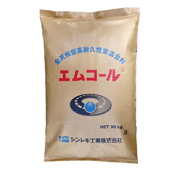 ●施工が簡単で耐久力抜群。●天候に影響されずに施工可能です。●引火性・毒性が無く安全。●使用目安は、1.5平方m×1.0cmです。●材質：樹脂入特殊常温合材●標準(最大粒径5.0mm)●内容量：30kg●自重：30.5kg[使用方法]●ごみ...