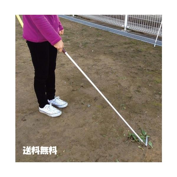 立ったままラクに除草できる軽量草刈りカッター 波刃ステンレス仕様 日本製 雑草取り 立ち作業 ガーデニング除草 軽量除草具 根こそぎ草取り