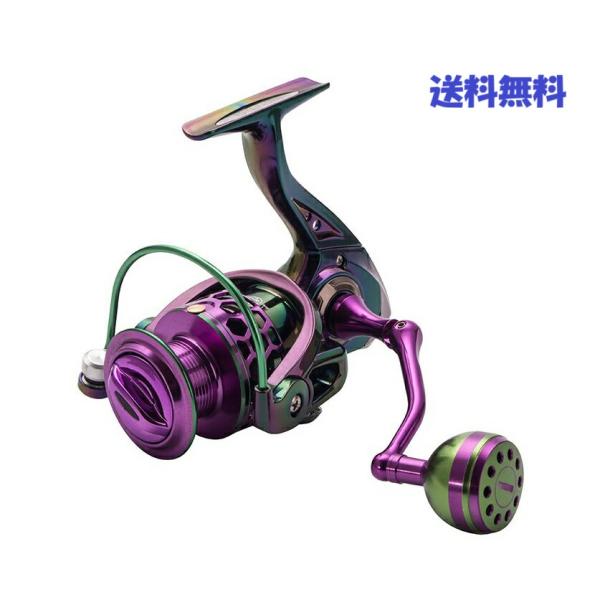 スピニングリール 4000番 軽量 高耐久 アルミ製 フィッシングリール