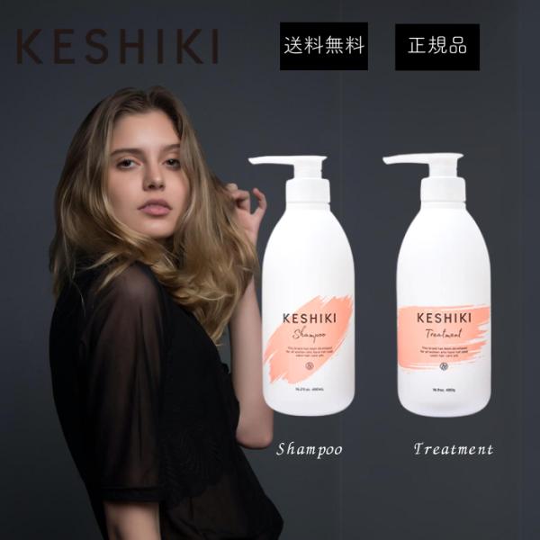 ヘアケア シャンプー トリートメント 4本セット　checkです KESHIKI ケシキ シャンプー ヘアトリートメント 480g セット