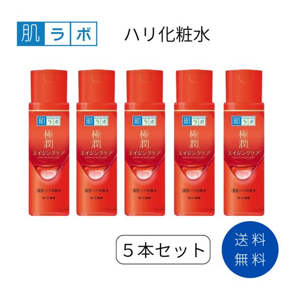5本セット】 肌ラボ 極潤 薬用ハリ化粧水 エイジングケア 無香料 本体