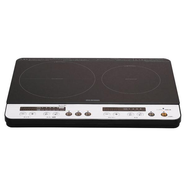激安正規商品の2口ihコンロ ブラック パシフィック店のアイリスオーヤマ アイリスオーヤマ 2口ihコンロ Ds パシフィック店