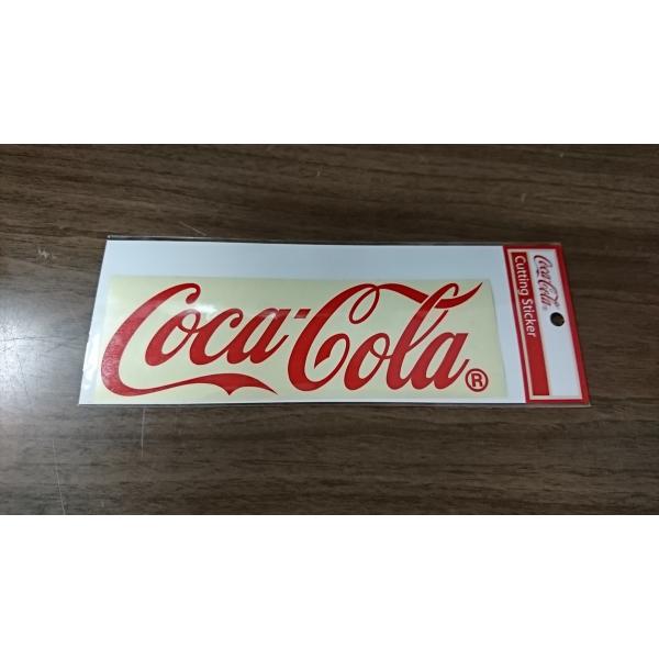 コカ・コーラ カッティングステッカー Sサイズ レッド 赤 耐光 耐水 屋外使用可