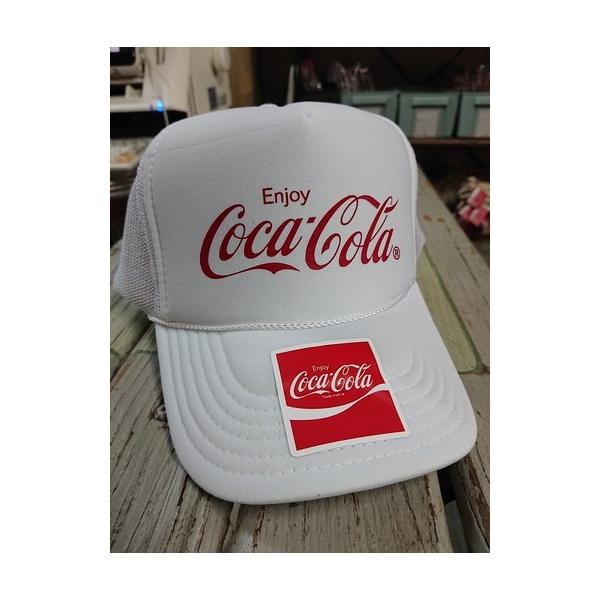 Coca Cola コカ・コーラ メッシュキャップ 帽子 缶バッジ付き