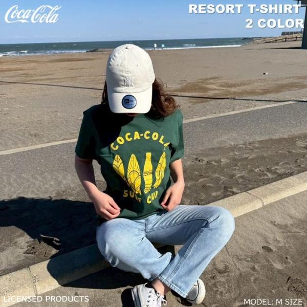 Coca-Cola コカ・コーラ Ｔシャツ 6oz 全2色 SURF CLUB RESORT サーフィン サーフデザイン 厚手 コカ・コーラ グッズ  半袖 トップス サーフボード CC-RCT2