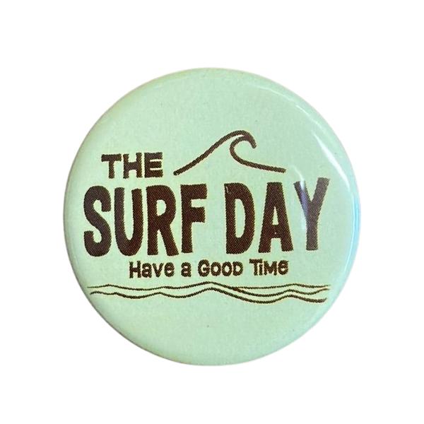オンザビーチ 缶バッチ 57mm Lサイズ サーフィングッズ サーフグッズ
